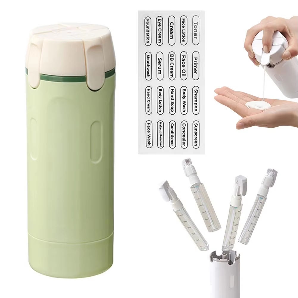 Dispensador para viaje 4 en 1