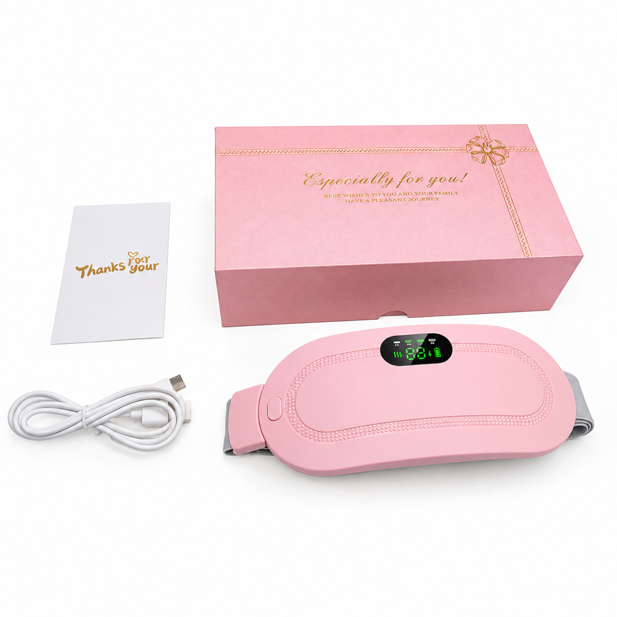 Cinturón Térmico Menstrual 2 en 1 – Calor + Vibración